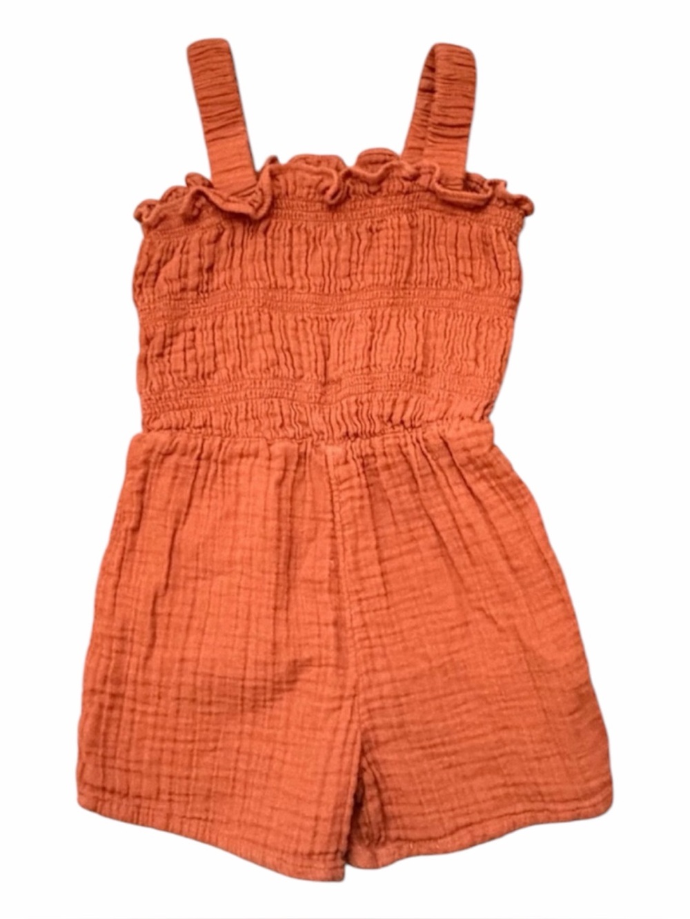Old Navy Orange Rust Kids One-piece Romper 5T